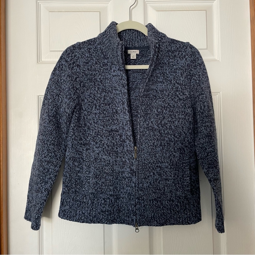 L.L.Bean navy knit sweater